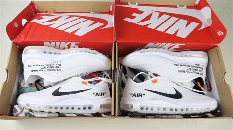 nike air max 97 off white fake vs real|air max 97 white reflective.